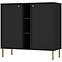 Kommode Tokyo 2  2D Schwarzer Graphit 822