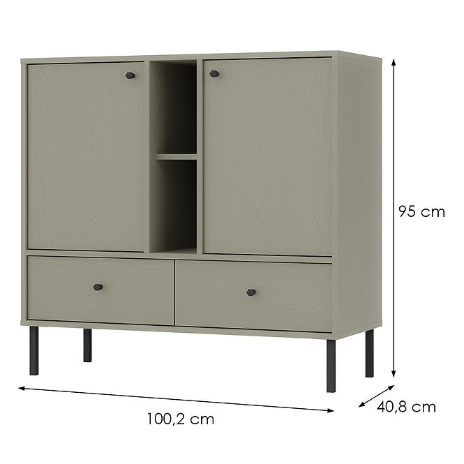 Kommode Tokyo 2  2F 2S Eukalyptus 825