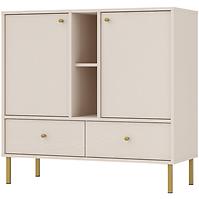 Kommode Tokyo 2  2F 2S Sandbeige 825