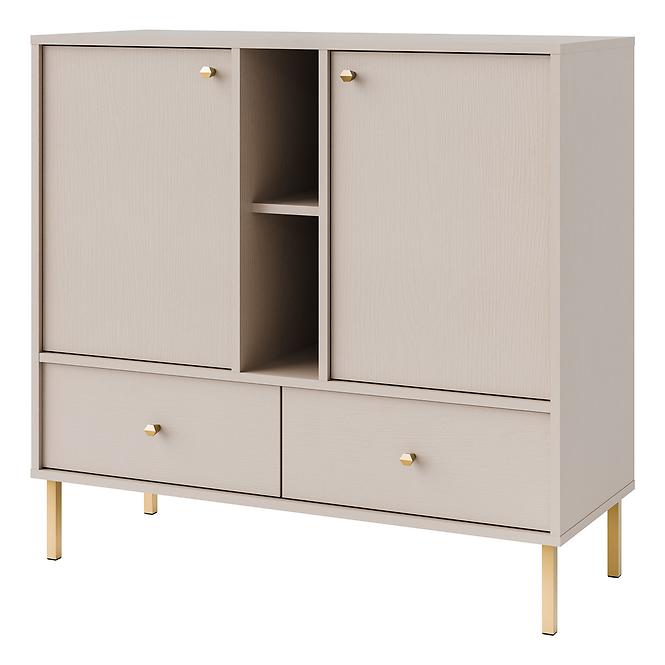 Kommode Tokyo 2  2F 2S Sandbeige 825
