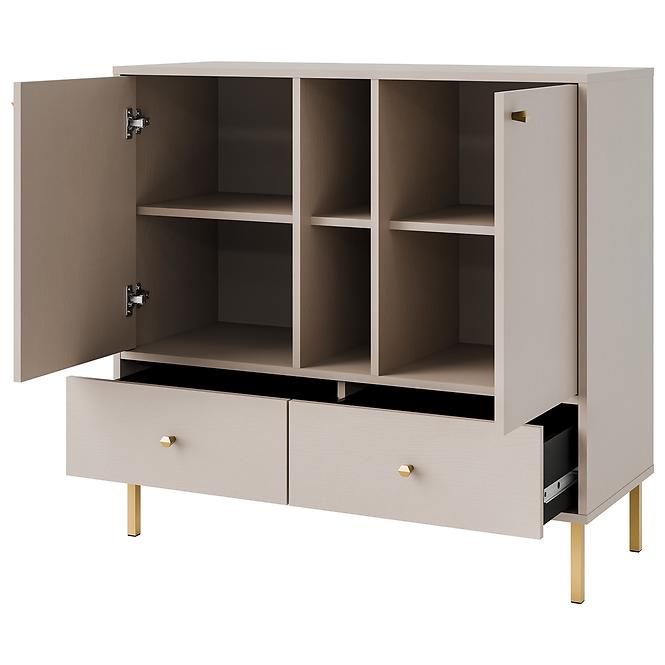 Kommode Tokyo 2  2F 2S Sandbeige 825