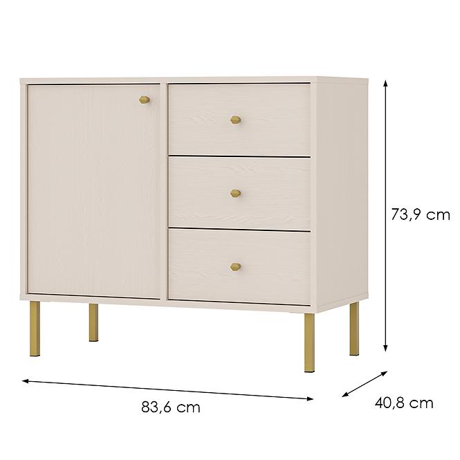 Kommode Tokyo 2  1F 3S Sandbeige 814