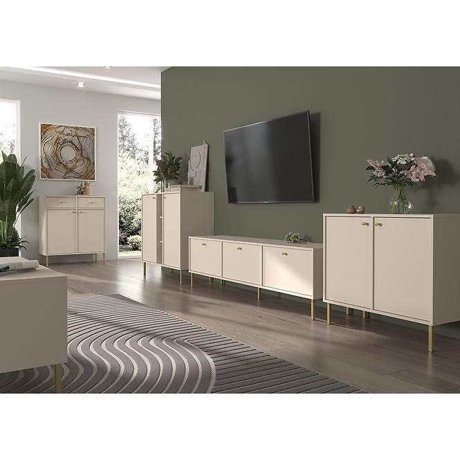 Kommode Tokyo 2  2F 2S Sandbeige 826