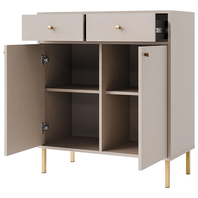 Kommode Tokyo 2  2F 2S Sandbeige 826
