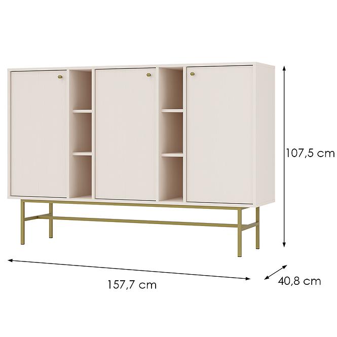 Kommode Tokyo 3  3D Sandbeige 823,4