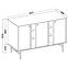 Kommode Tokyo 3  3D Schwarzer Graphit 823,7