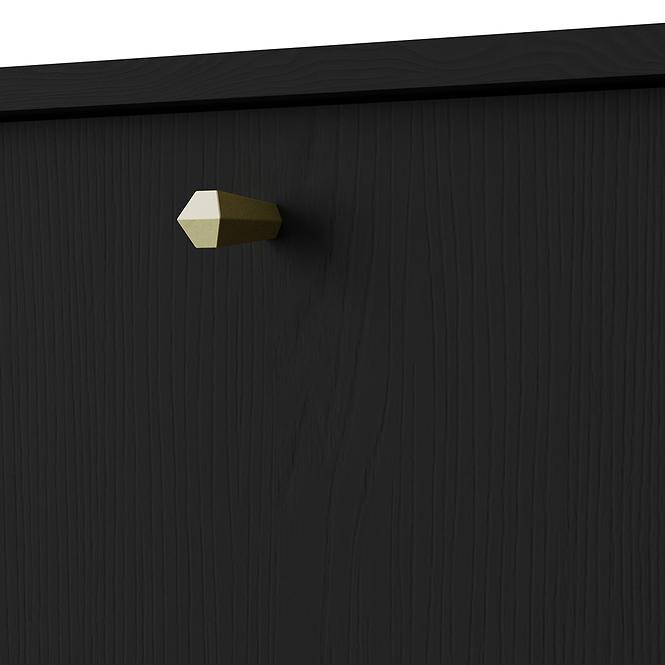 Kommode Tokyo 3  3D Schwarzer Graphit 823