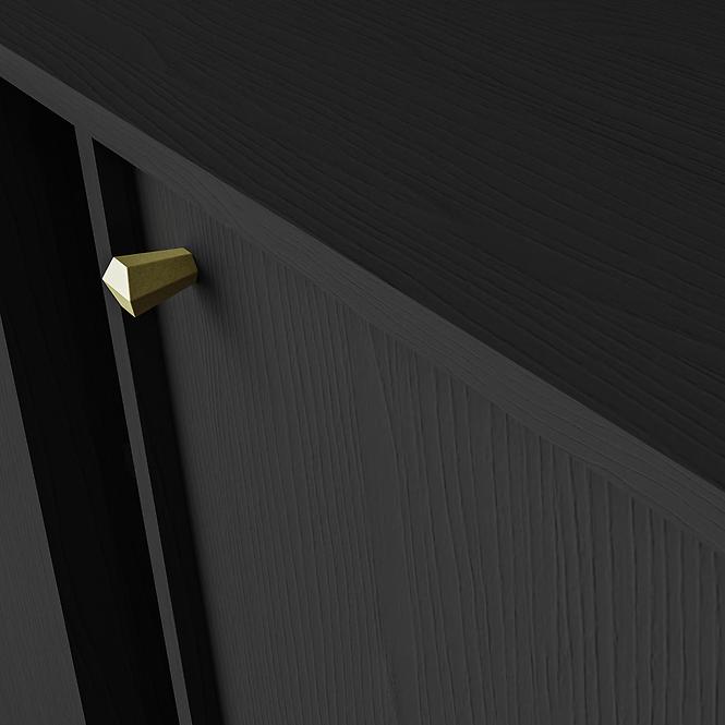 Kommode Tokyo 3  3D Schwarzer Graphit 823