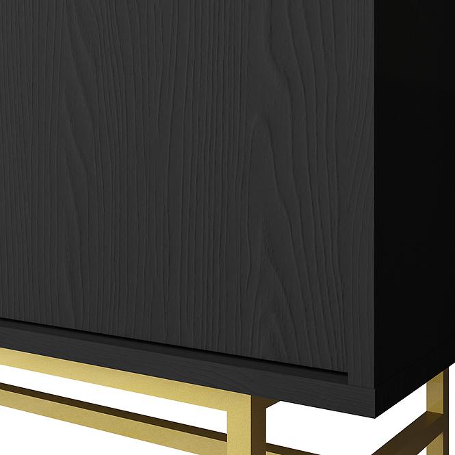 Kommode Tokyo 3  3D Schwarzer Graphit 823
