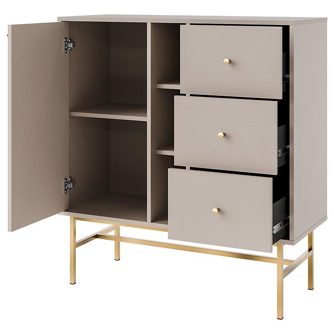 Kommode Tokyo 3  1F 3S Sandbeige 824