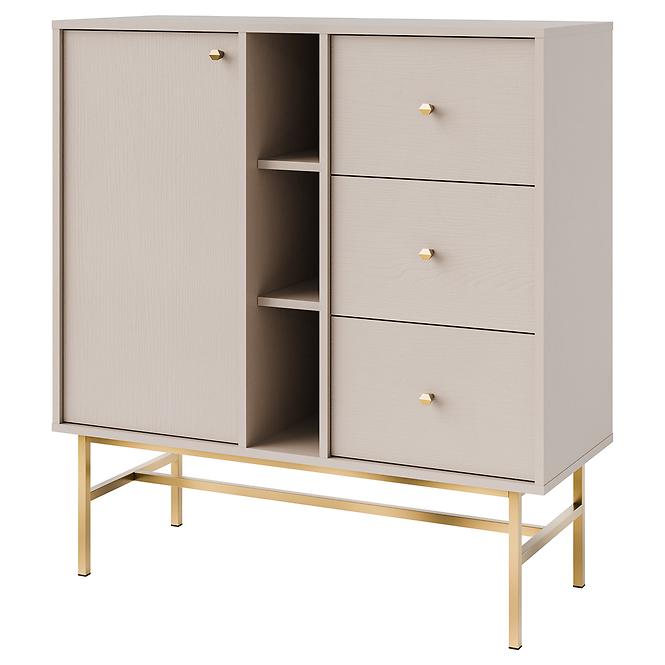 Kommode Tokyo 3  1F 3S Sandbeige 824