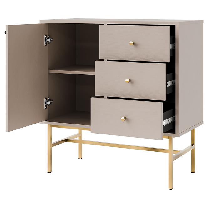 Kommode Tokyo 3  1F 3S Sandbeige 814