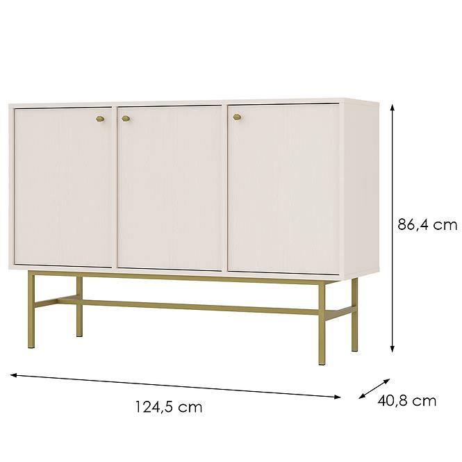 Kommode Tokyo 3  3F Sandbeige 813