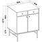 Kommode Tokyo 3  2F 2S Schwarzer Graphit 826,7