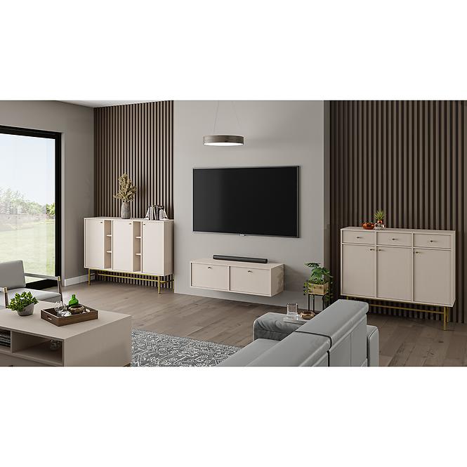 Kommode Tokyo 3  3F 3S Sandbeige 827