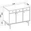 Kommode Tokyo 3  3F 3S Schwarzer Graphit 827,7