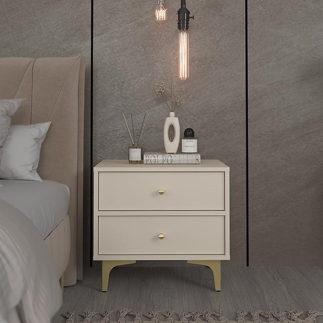 Nachttisch Tokyo 1 2S Sandbeige 801,18