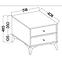 Nachttisch Tokyo 1 2S Schwarzer Graphit 801,6