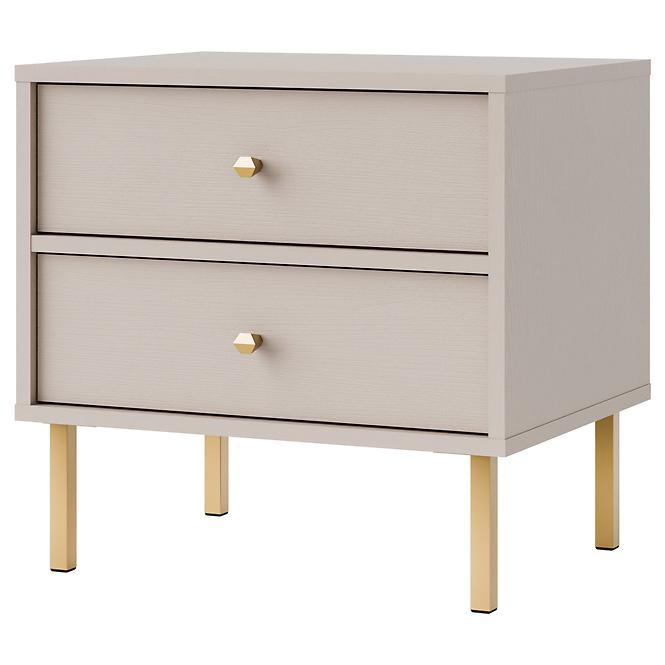 Nachttisch Tokyo 2 2S Sandbeige 801,2
