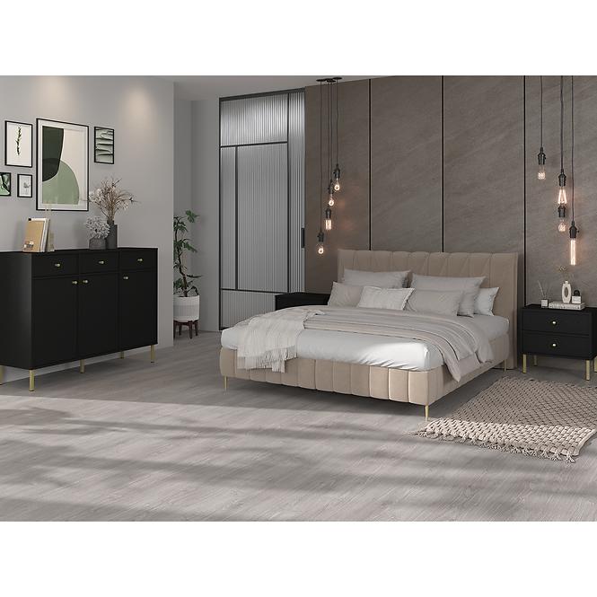 Nachttisch Tokyo 2 2S Schwarzer Graphit 801,7