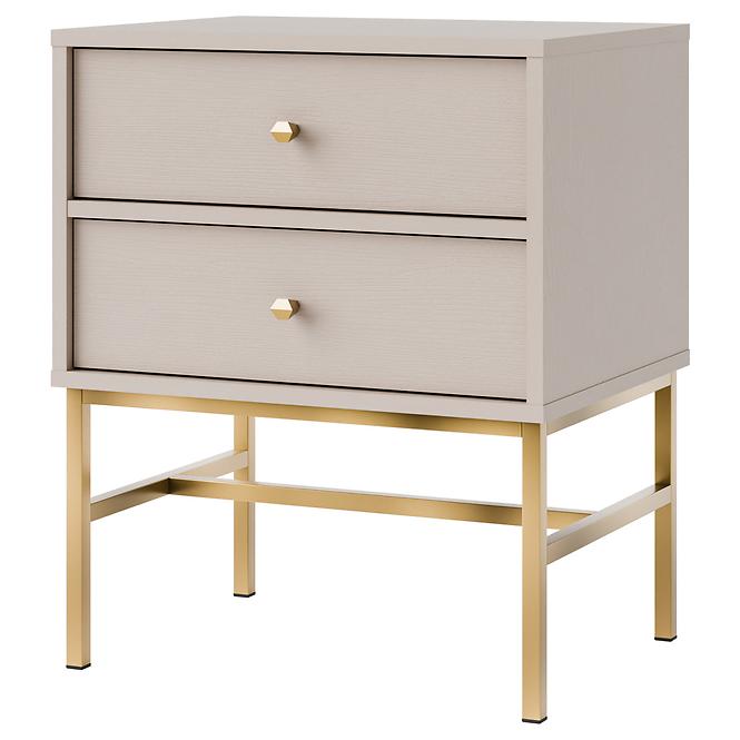 Nachttisch Tokyo 3 2S Sandbeige 801,2