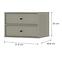 Nachttisch Tokyo 4 2S Sandbeige 801,3