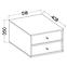 Nachttisch Tokyo 4 2S Schwarzer Graphit 801,3