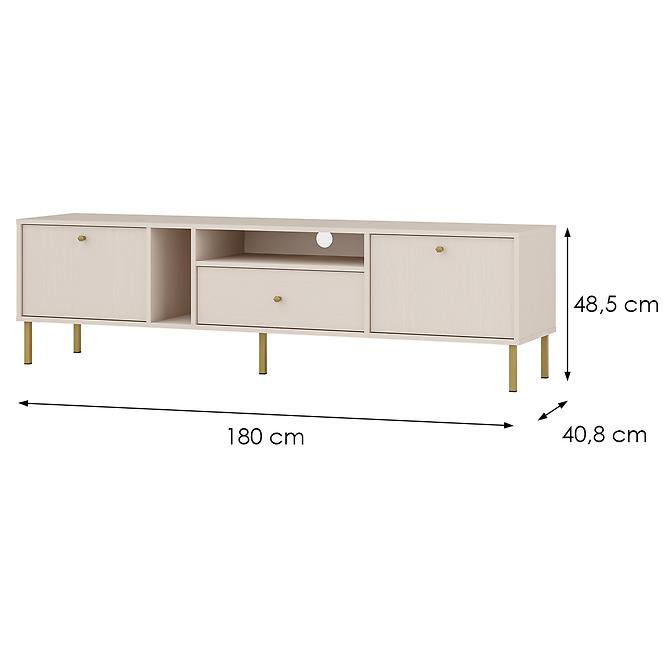 TV Tisch Tokyo 2 2K 1S Sandbeige 313,4