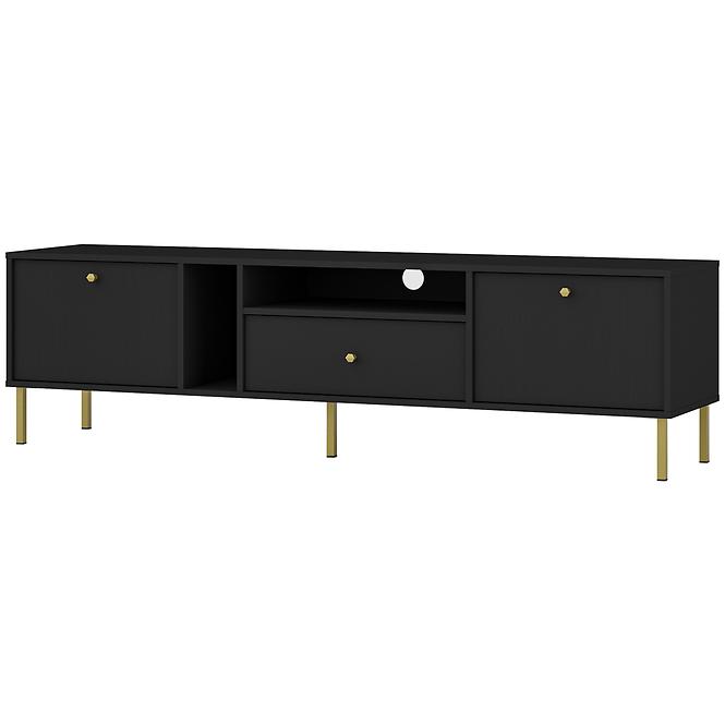 TV Tisch Tokyo 2 2K 1S Schwarzer Graphit 313