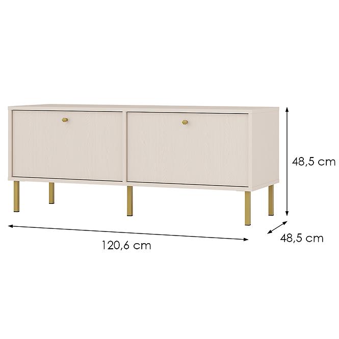 TV Tisch Tokyo 2 2K Sandbeige 302,4