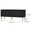 TV Tisch Tokyo 2 2K Schwarzer Graphit 302,2