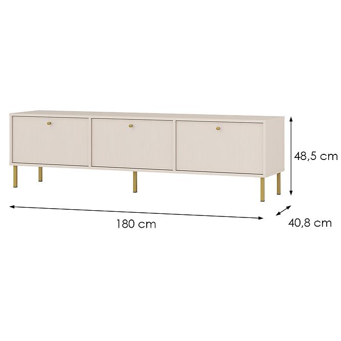 TV Tisch Tokyo 2 3K Sandbeige 303,4