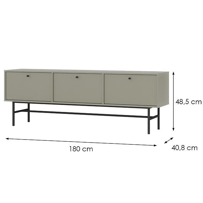TV Tisch Tokyo 3 3K Eukalyptus 303