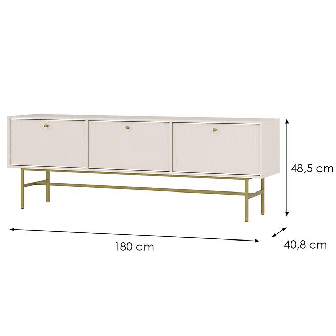 TV Tisch Tokyo 3 3K Sandbeige 303,4