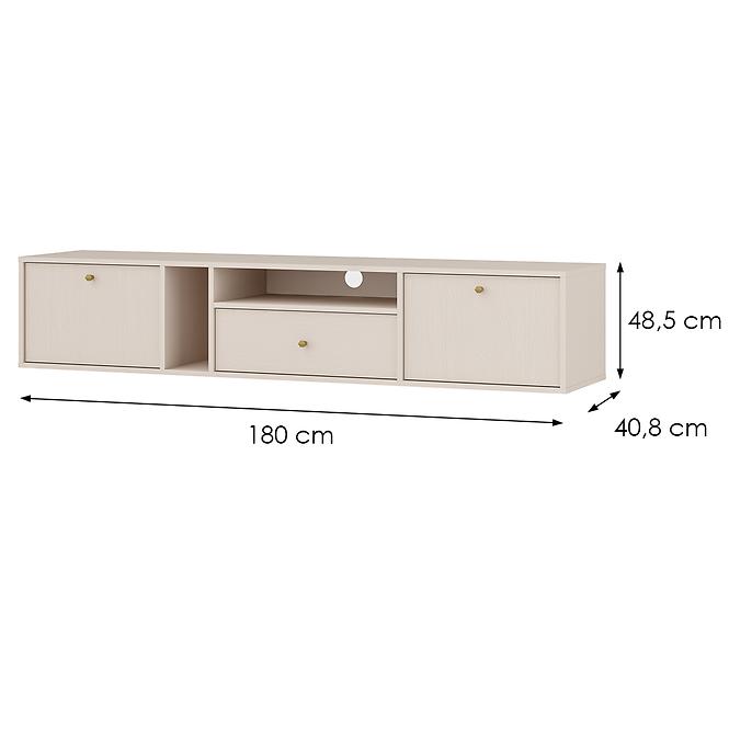 TV Tisch Tokyo 4 2K 1S Sandbeige 313