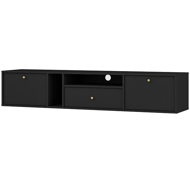 TV Tisch Tokyo 4 2K 1S Schwarzer Graphit 313