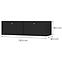 TV Tisch Tokyo 4 2K Schwarzer Graphit 302,2