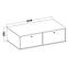 TV Tisch Tokyo 4 2K Schwarzer Graphit 302,3