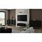 TV Tisch Tokyo 4 2K Schwarzer Graphit 302,6