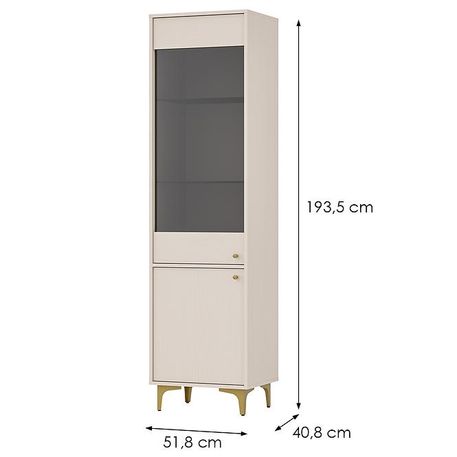Vitrine Tokyo 1 2D Sandbeige 101