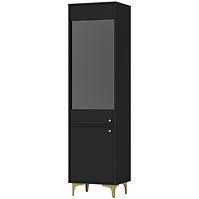 Vitrine Tokyo 1 2D Schwarzer Graphit 101
