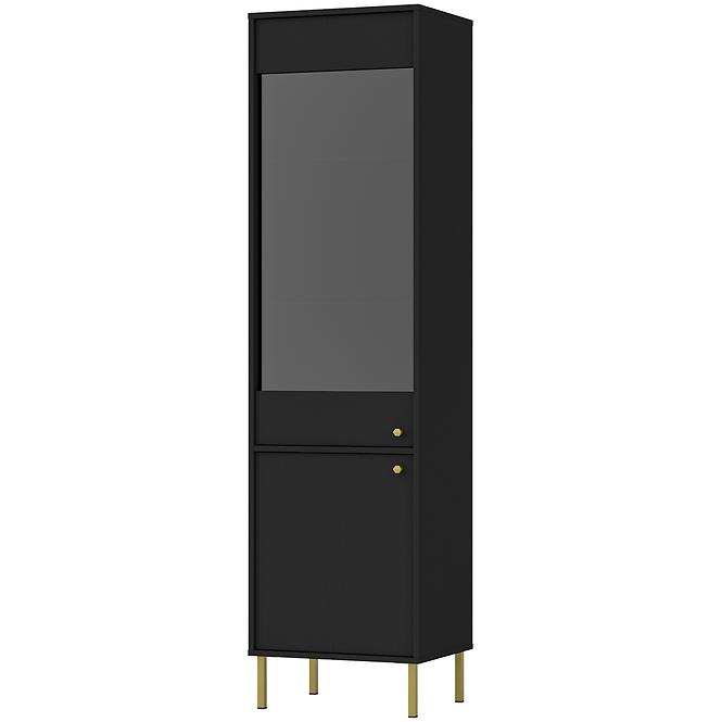 Vitrine Tokyo 2 2D Schwarzer Graphit 101