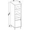 Vitrine Tokyo 2 2D Schwarzer Graphit 101,6