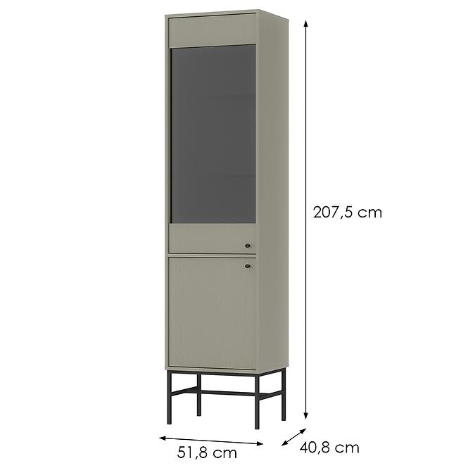 Vitrine Tokyo 3 2D Eukalyptus 101