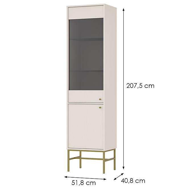 Vitrine Tokyo 3 2D Sandbeige 101