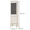 Vitrine Tokyo 3 2D Sandbeige 101,5