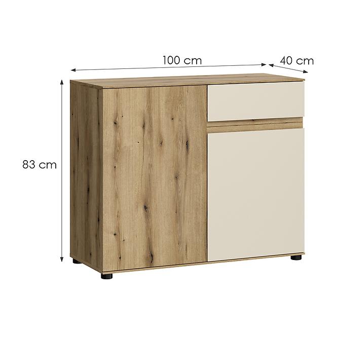 Kommode Camino 2D1S CMNK 01 Eiche Evoke+Cashmere