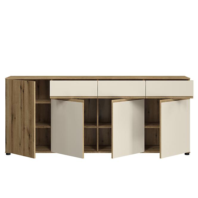 Kommode Camino 4D3S CMNK 03 Eiche Evoke+Cashmere