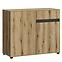 Kommode Camino 2D1S CMNK 01 Eiche Evoke+Eiche Evoke+ob.Schwarz