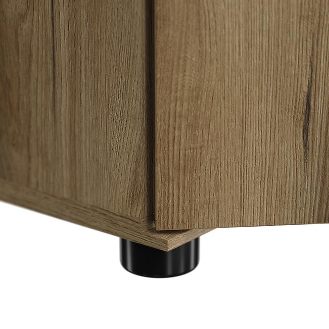 Kommode Camino 3D2S CMNK 02 Eiche Evoke+Eiche Evoke+ob.Schwarz
